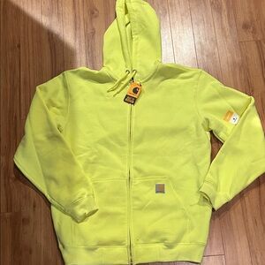 Carhartt Men's Bright Yellow Hoodie Jacket